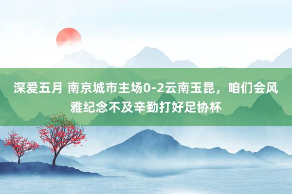 深爱五月 南京城市主场0-2云南玉昆，咱们会风雅纪念不及辛勤打好足协杯