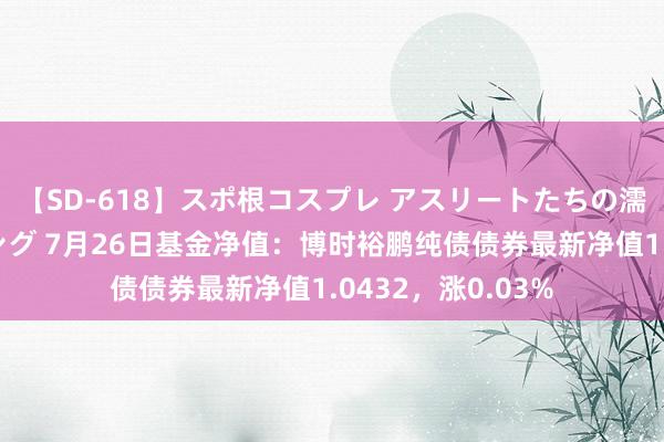 【SD-618】スポ根コスプレ アスリートたちの濡れ濡れトレーニング 7月26日基金净值：博时裕鹏纯债债券最新净值1.0432，涨0.03%